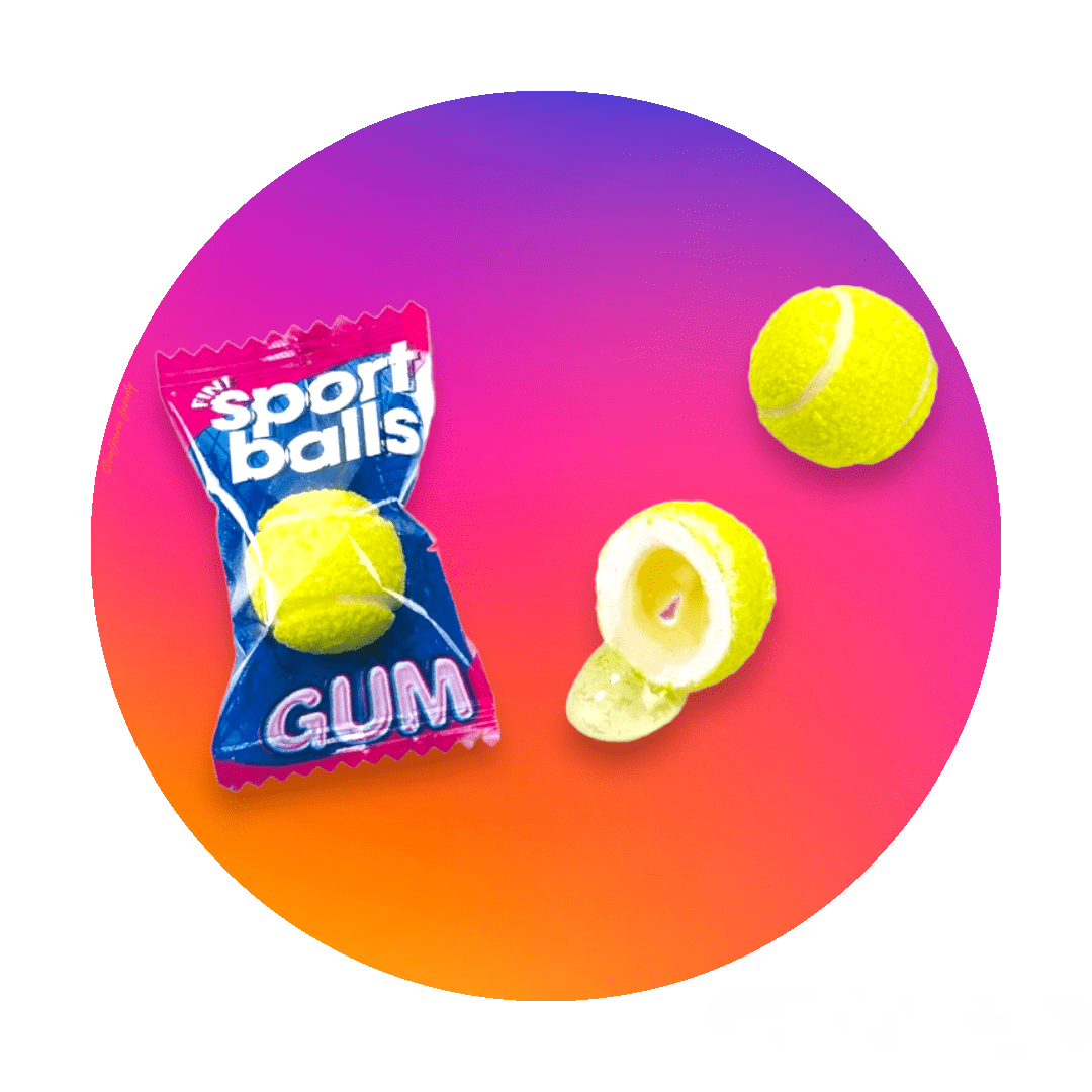 Football Gum Chewing-Gum Ballon de Foot Fini